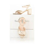 Krista - Extra-Wide Fit Sandal - Gold Leather