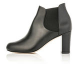 Lucille Extra-Wide Fit Boots - Black Leather