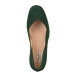 Olivia Wide Fit Pumps – Green Suede