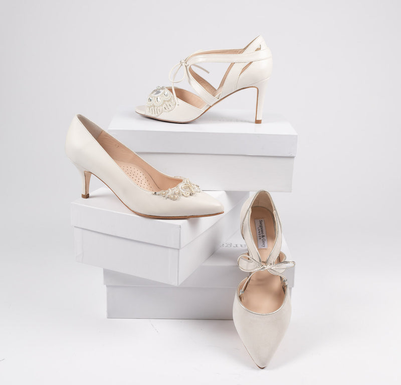 Low-heeled shoes for your wedding – The most stylish bridal flats