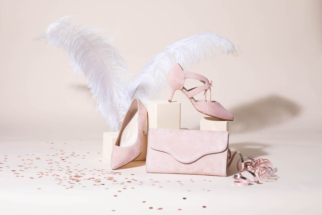 Matching Shoes and Bags for Wedding or Special Occasions Sargasso and Grey