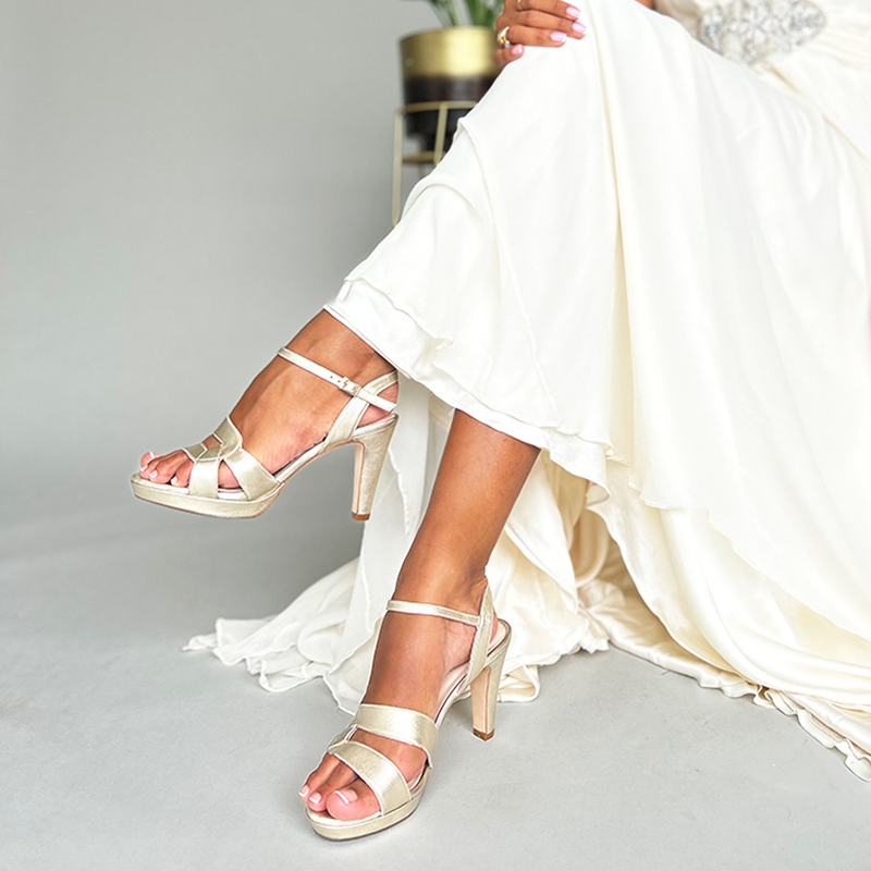 Wide and extra wide fitting bridal and wedding shoes