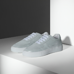 Emma Wide Fit Trainers - Silver Leather