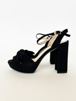 PRE-PRODUCTION SAMPLE - Block Platform Black Suede (Template) (SAMPLE SALE)