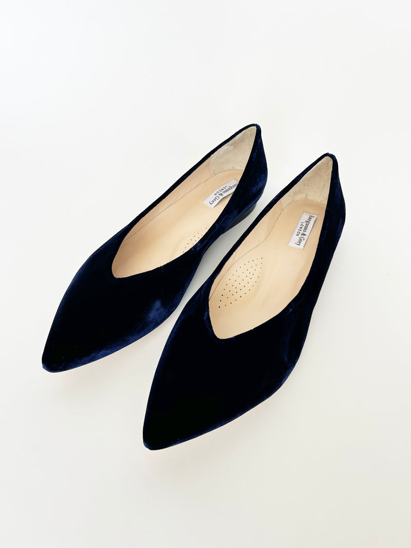 PAST SEASON -Sorcha Navy Velvet (SAMPLE SALE)