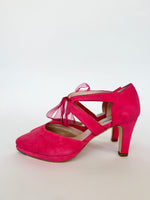 PRE-PRODUCTION SAMPLE -Anya - Hot Pink Suede (SAMPLE SALE)