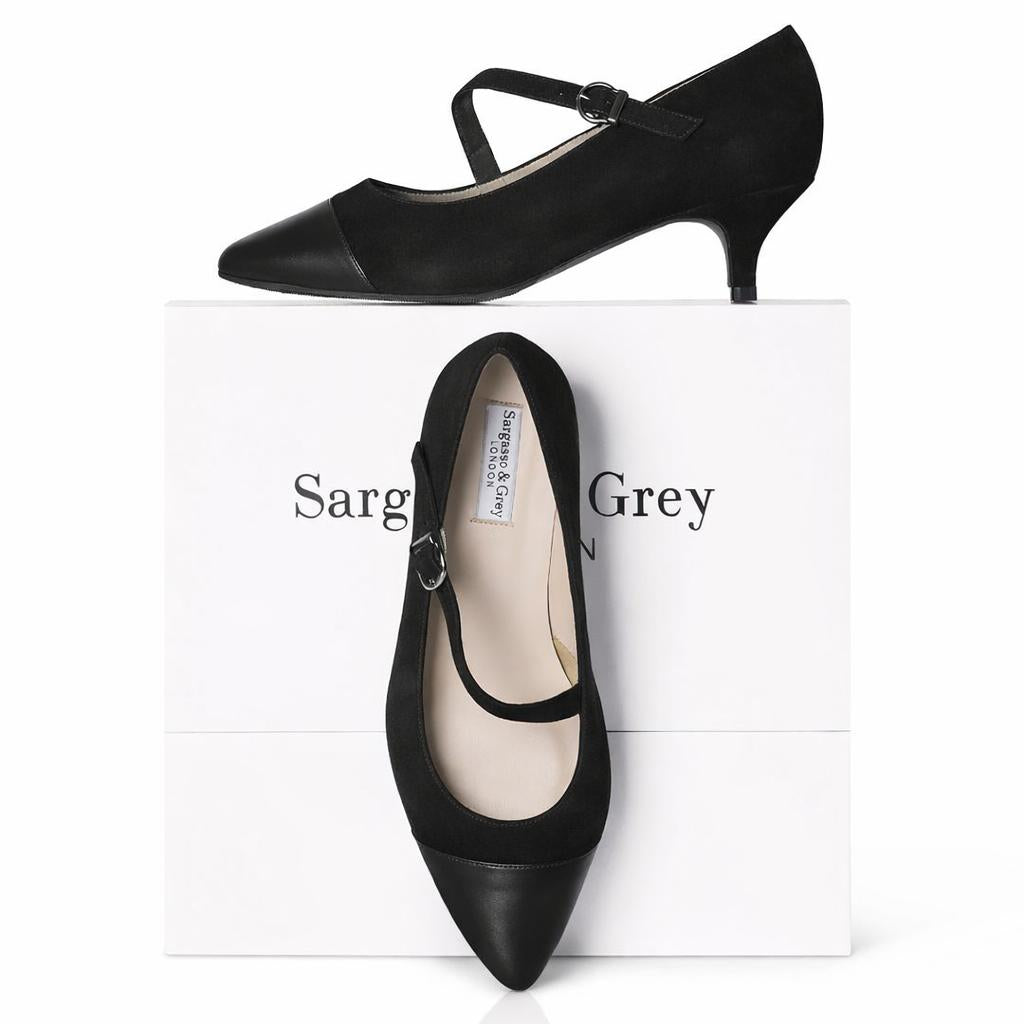 Ally Extra Wide Fit Heels Suede