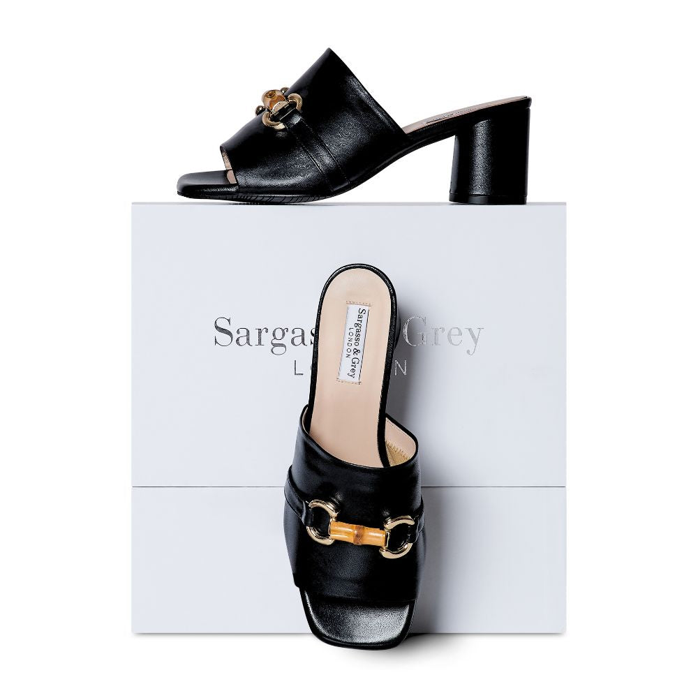Amanda Extra Wide Fit Mules Leather