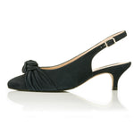 Andrea Extra-Wide Fit Slingback - Black Suede