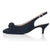 Andrea Wide Fit Slingback - Navy Suede
