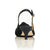 Andrea Wide Fit Slingback - Black Suede