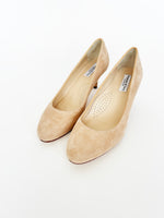 PAST SEASON - Caroline Nude Pink Suede (SAMPLE SALE)