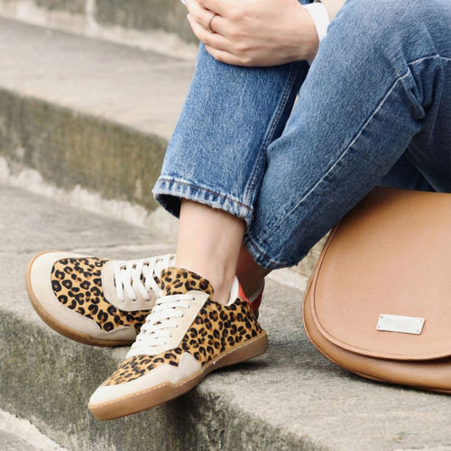 Barefoot Cushion Trainers - Extra-Wide - Leopard