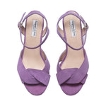 Belle - Extra-Wide Fit Sandal - Lavender Suede
