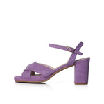 Belle - Extra-Wide Fit Sandal - Lavender Suede