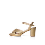 Belle - Extra-Wide Fit Sandal - Gold Leather