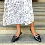 Billie Extra-Wide Fit Kitten Heels - Black Patent Leather