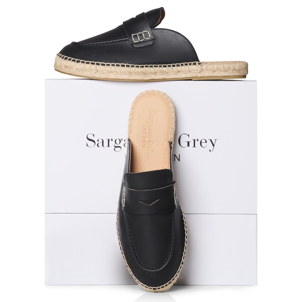 Esme Wide Fit Espadrille Loafer Sliders Tan Leather