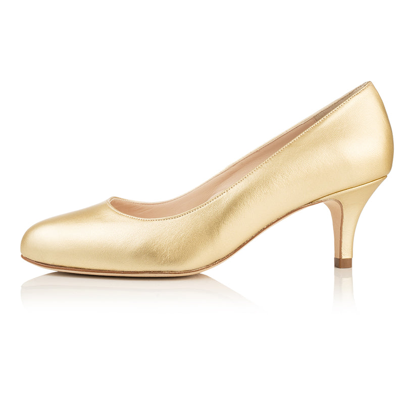 PAST SEASON SECONDS - Caroline Gold Leather (SAMPLE SALE)