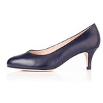 CURRENT SEASON SECONDS - Catherine Wide Fit Courts - Navy Leather (SAMPLE SALE)