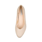 Catherine Wide Fit Court Shoe - Sand Suede
