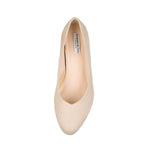 CURRENT SEASON SECONDS - Catherine Wide Fit Courts - Sand Suede (SAMPLE SALE)