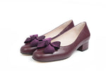 PAST SEASON SECONDS - Celine Burgundy Leather Pumps  - (SAMPLE SALE)