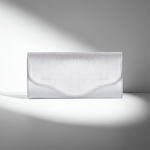 Elodie Clutch - Light Silver Leather