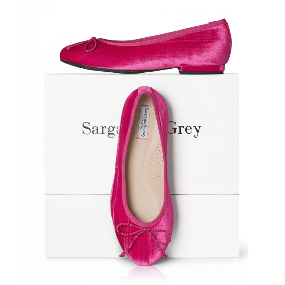 Clara Extra Wide Fit Flats Velvet