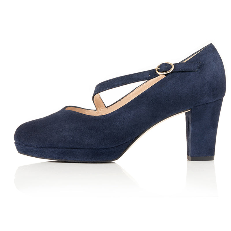 Navy Suede Shoes – Sargasso and Grey