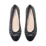 Corrine Extra-Wide Fit Flats - Black Tweed - COMING SOON