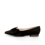 Dionne Extra-Wide Fit Flats - Black Suede