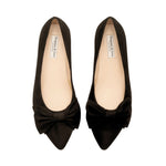 Dionne Extra-Wide Fit Flats - Black Suede