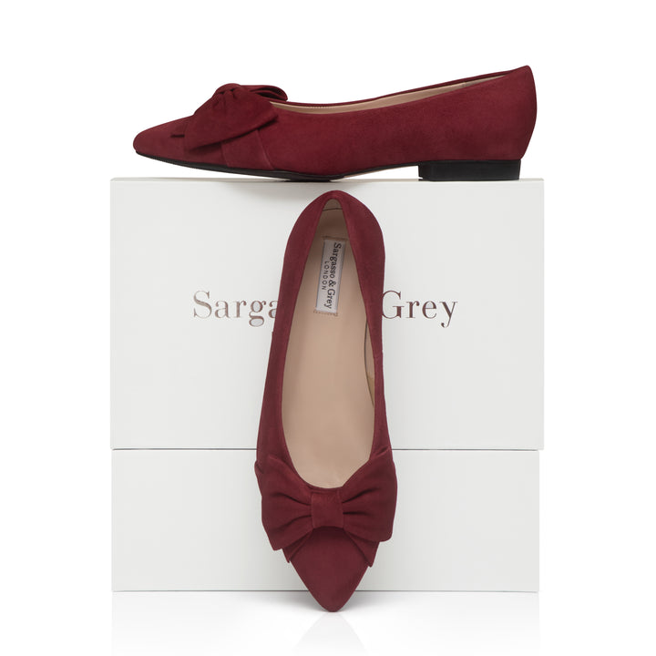 ショートブーツ・ブーティ SCAROSSO FW23 Leonarda Burgundy Suede (LEONARDAANKLBURSUED) Leonarda Burgundy Suede Boots for Women | Scarosso®