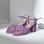 Belle - Extra-Wide Fit Sandal - Lavender Suede