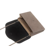 Ellie Clutch - Grey Suede