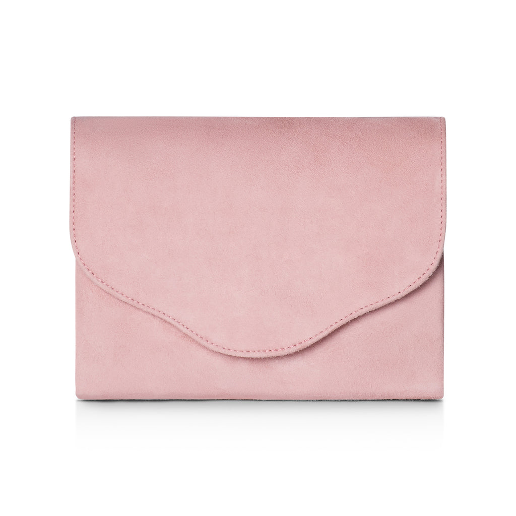 Ellie Clutch Bag Peony Suede