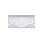 Elodie Clutch - Light Silver Leather