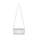 Elodie Clutch - Light Silver Leather