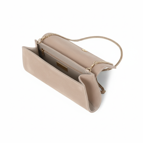 Elodie Clutch - Almond Suede