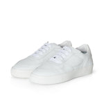 Emma Wide Fit Trainers - White Leather