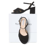 Erica II - Wide Fit Sandal - Black Suede