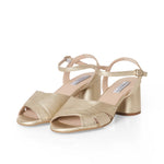 Erica II - Wide Fit Sandal - Light Gold Leather
