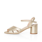 Erica II - Wide Fit Sandal - Light Gold Leather