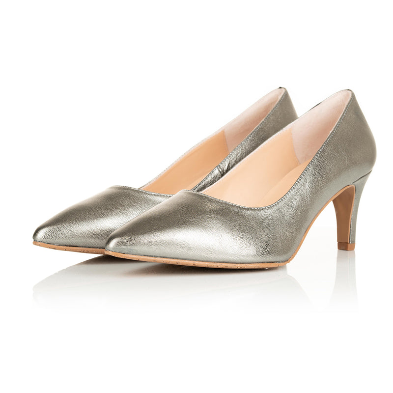 Court Shoes Pewter Shoes For Wedding Uk Wide Fit Pewter Leather