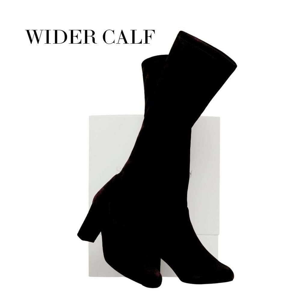 Lydia Extra Wide Knee High Boots Suede