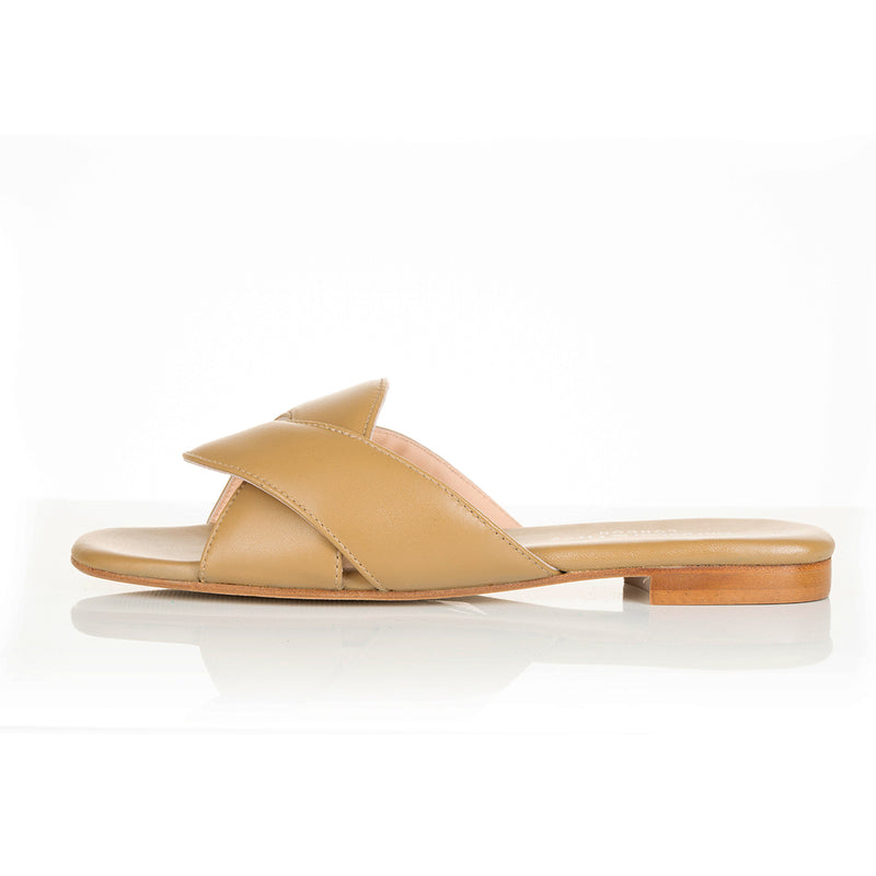 Freya Wide Fit Sandals - Biscuit Leather