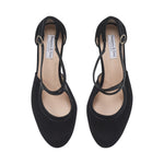 Gemma Extra-Wide Fit Heels - Black Suede