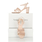 Georgie - Extra-Wide Fit Sandal - Nude Pink Leather