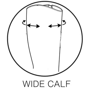 Image detailing wide-fit boot also has a wider fitting calf